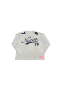 Silk White and Navy 78 Football Jersey